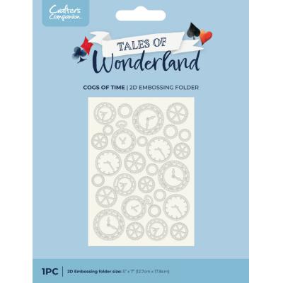Crafter's Companion Tales Of Wonderland Embossingfolder - Cogs Of Time