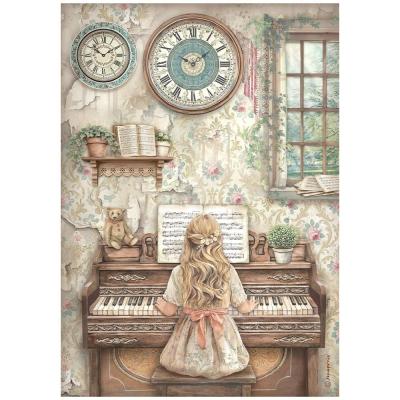 Stamperia Symphony Rice Paper - Piano