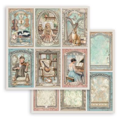 Stamperia Symphony Designpapier - 6 Cards
