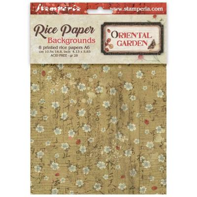 Stamperia Oriental Garden - Rice Paper Backgrounds Selection