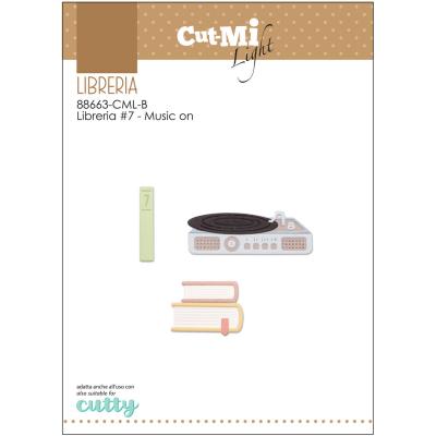 Impronte d'Autore Libreria #7 Cutting Dies - Music On