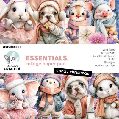 StudioLight Creative Craftlab Collage Paper Pad - Candy Christmas