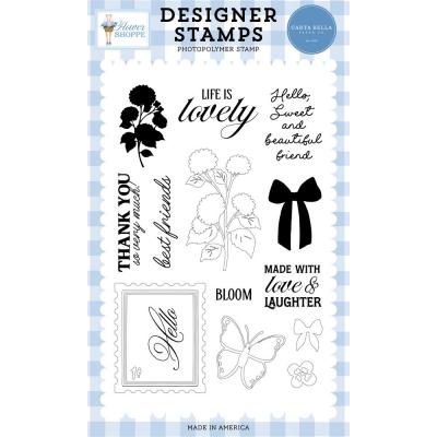 Carta Bella Flower Shoppe Stempel - Hydrangea