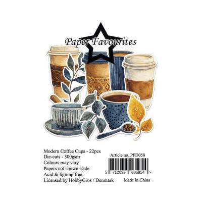Paper Favourites Die-Cuts - Modern Coffee Cups