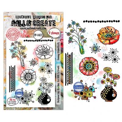 Aall and Create Lovely Couleurs Stempel - Funny Coquelicots
