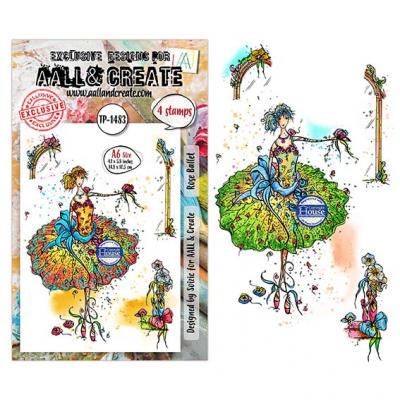 Aall and Create Carried Dreams Stempel - Rose Ballet