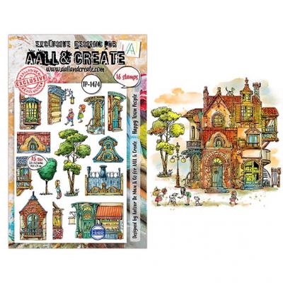 Aall and Create Dreamtropolis Stempel - Happy Town People