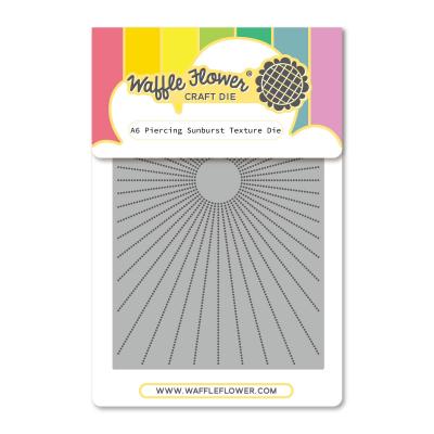Waffle Flower A6 Piercing Dies - Sunburst Texture