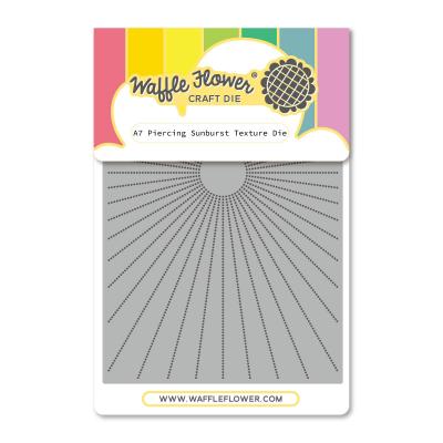 Waffle Flower A7 Piercing Dies - Sunburst Texture