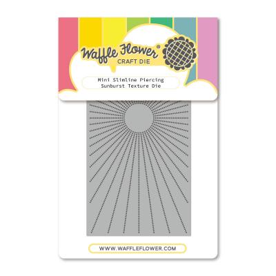 Waffle Flower Mini Slimline Piercing Dies - Sunburst Texture