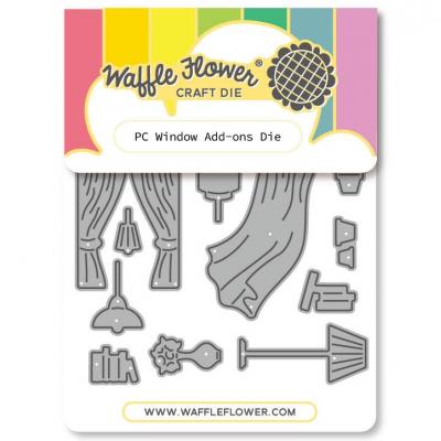 Waffle Flower Postage Collage Dies - Window Add-ons
