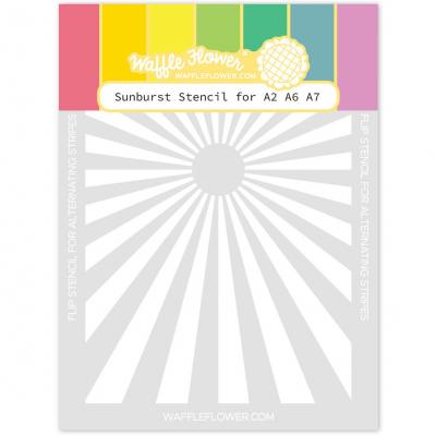 Waffle Flower Stencil - Sunburst