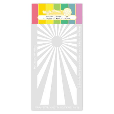 Waffle Flower Stencil - Sunburst