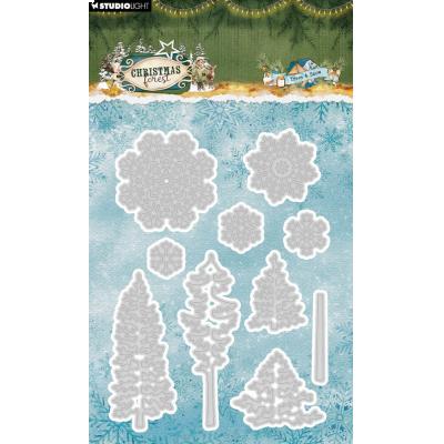 StudioLight Christmas Forest Cutting Dies - Trees And Snow