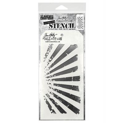 Stampers Anonymous Tim Holtz Layering Stencil - Rays