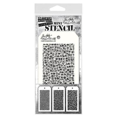 Stampers Anonymous Tim Holtz Mini Stencil Set #28