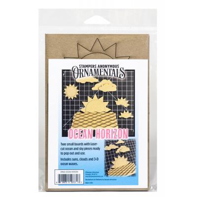 Stampers Anonymous Ocean Horizon Ornaments Chipboard
