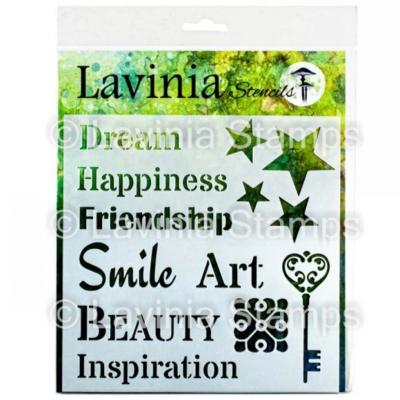 Lavinia Stamps Stencils - Words 2