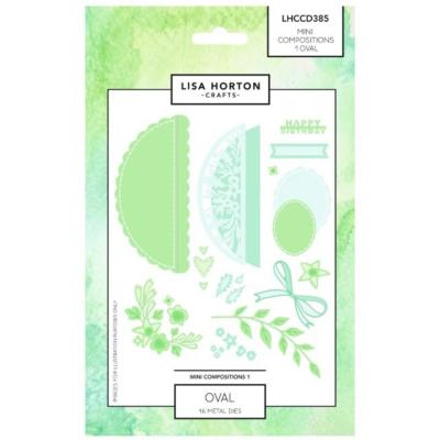 Lisa Horton Crafts Mini Compositions Die Set- Oval