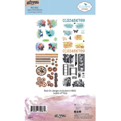 Elizabeth Craft Designs Beautifully Worn Rub-ons - Layers Of Time
