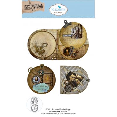 Elizabeth Craft Designs Beautifully Worn Die - Rounded Pocket Page