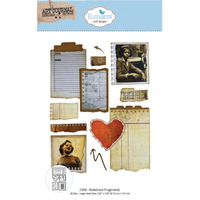 Elizabeth Craft Designs Beautifully Worn Die - Notebook Fragments