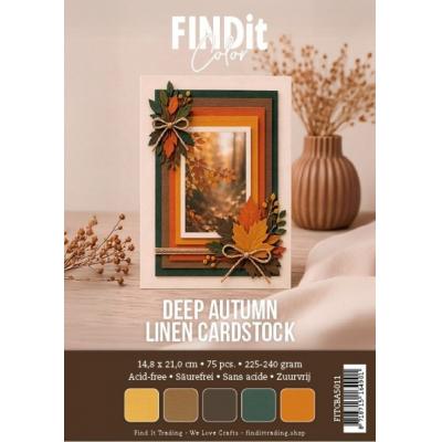 Find It Linen Cardstock - Deep Autumn