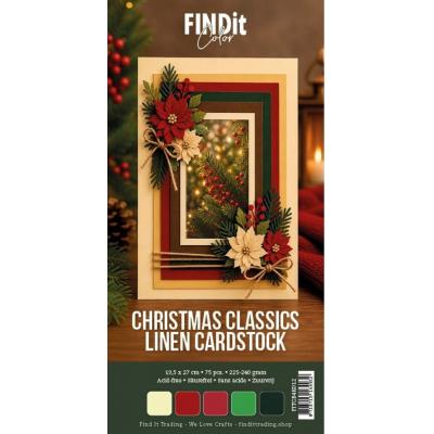 Find It Linen Cardstock - Christmas Classics