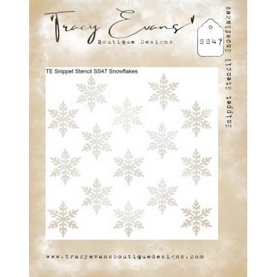 Tracy Evans Stencil - Snowflakes