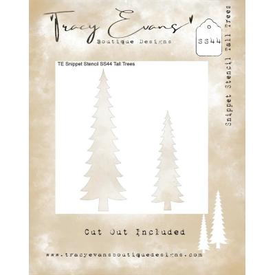 Tracy Evans Stencil - Tall Trees