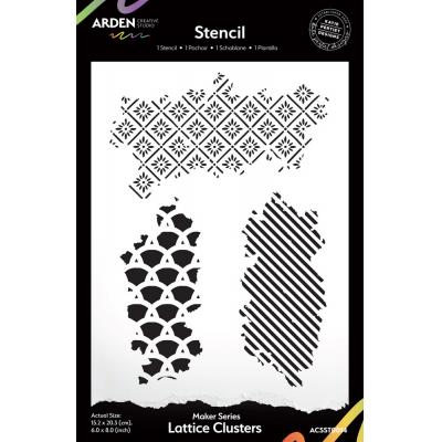 Arden Creative Studio Maker Series Stencil - Lattice Clusters