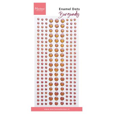 Marianne Design Enamel Dots - Burgundy