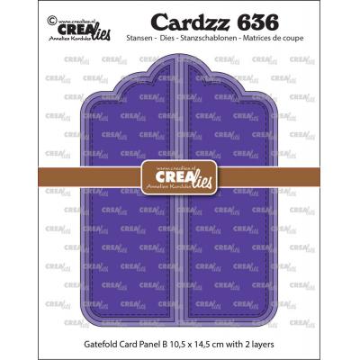 Crealies Cardzz Dies - Gatefold Card Paneel B