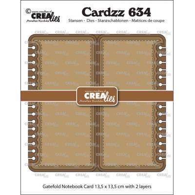 Crealies Cardzz Dies - Gatefold Notebook Card Vierkant