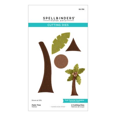 Spellbinders 3D Felt Décor Summer Etched Dies - Palm Tree