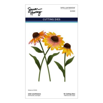 Spellbinders Cascading Coneflowers Etched Dies -  Wild Coneflowers