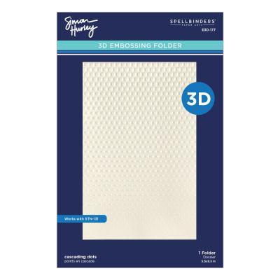 Spellbinders Cascading Coneflowers 3D Embossing Folder - Cascading Dots