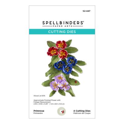Spellbinders Serenity Garden Etched Dies - Primrose