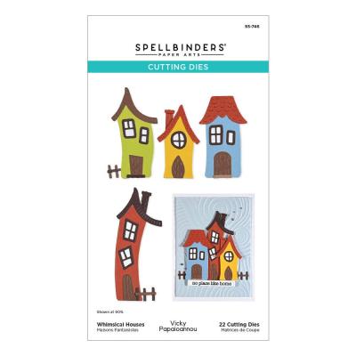 Spellbinders Whimsical Village Etched Dies - Houses
