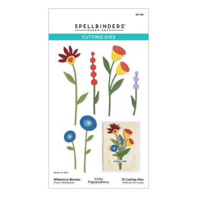 Spellbinders Whimsical Village Etched Dies - Blooms