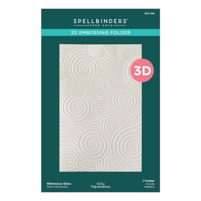 Spellbinders Whimsical Village 3D Embossing Folder - Skies