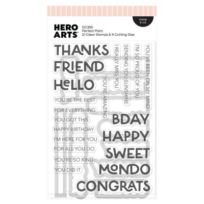Hero Arts Fresh Flowers Stamp & Cut - Perfect Pairs