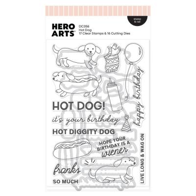 Hero Arts Coney Club Stamp & Cut - Hot Dog