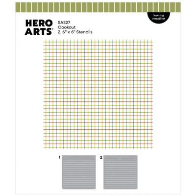 Hero Arts Coney Club Stencil - Cookout