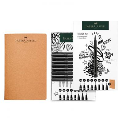 Faber Castell Pitt Artist Pen Tuschestifte und Skizzenheft