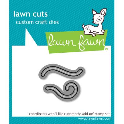 Lawn Fawn Lawn Cuts - I Like Cute Moths Add-On