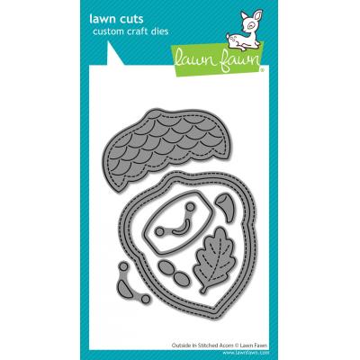 Lawn Fawn Lawn Cuts - Outside In Stitched Acorn