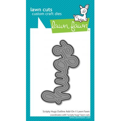 Lawn Fawn Lawn Cuts - Scripty Hugs Outline Add-On