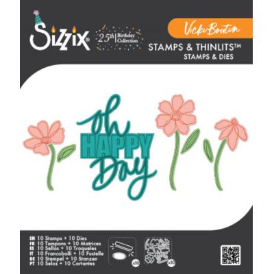 Sizzix Vicki Boutin Stamps & Dies - Oh Happy Day