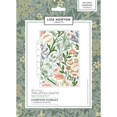 Lisa Horton Crafts Layering Stencils - Compton Florals